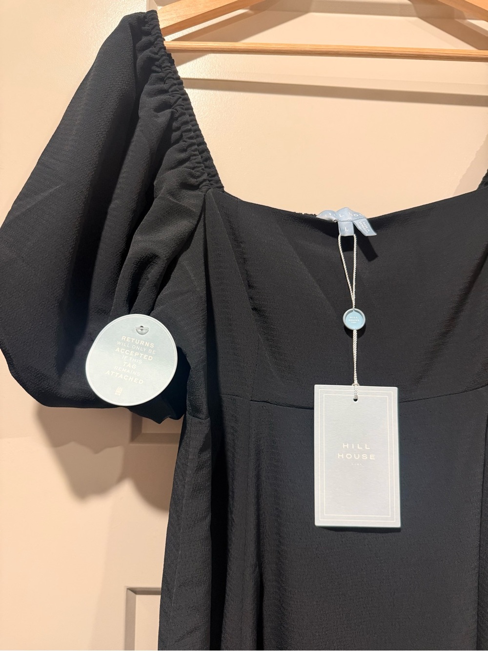 Hill House Matilda Black Midi Dress NWT - Picture 4 of 5